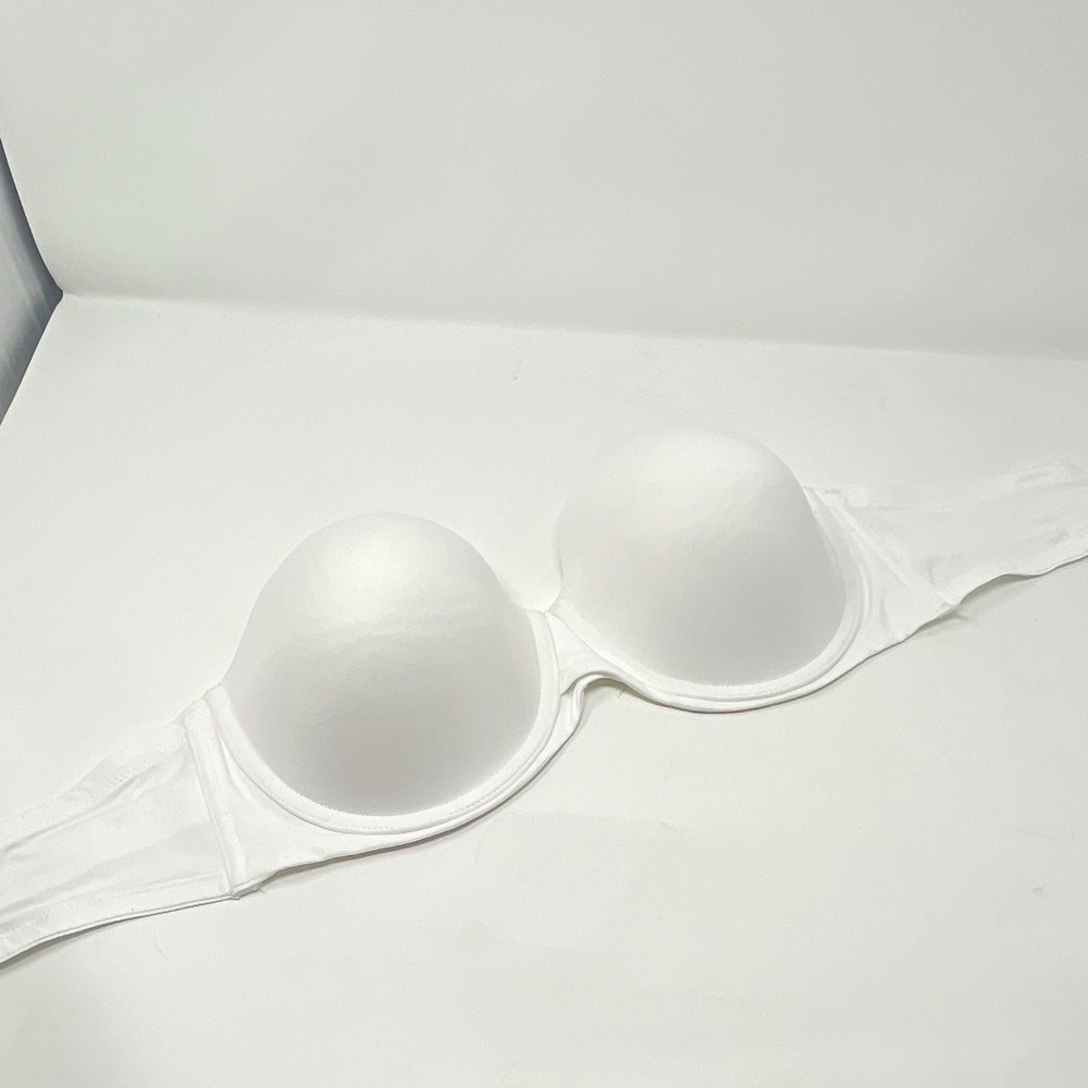 Maidenform Womens Strapless Underwired Padded Bra 40C White SE6990
